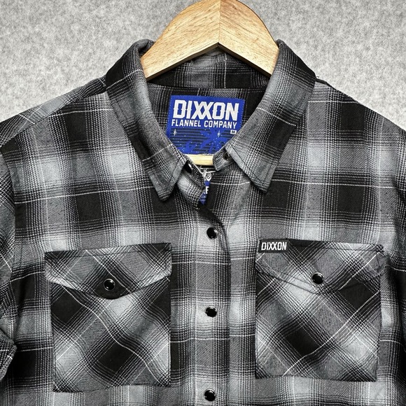 DIXXON Flannel: The Boulevard Womens Size Medium Pearl Snap Shirt Plaid - Picture 1 of 8